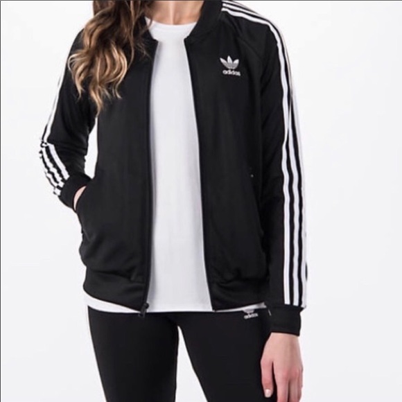 Adidas SuperStar Track Jacket Black and White - Picture 2 of 13